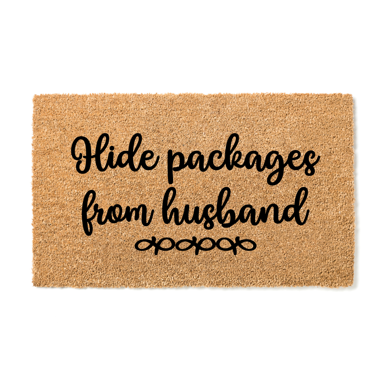 Hide Packages from Husband  Doormat - Unicorn Fart Productions