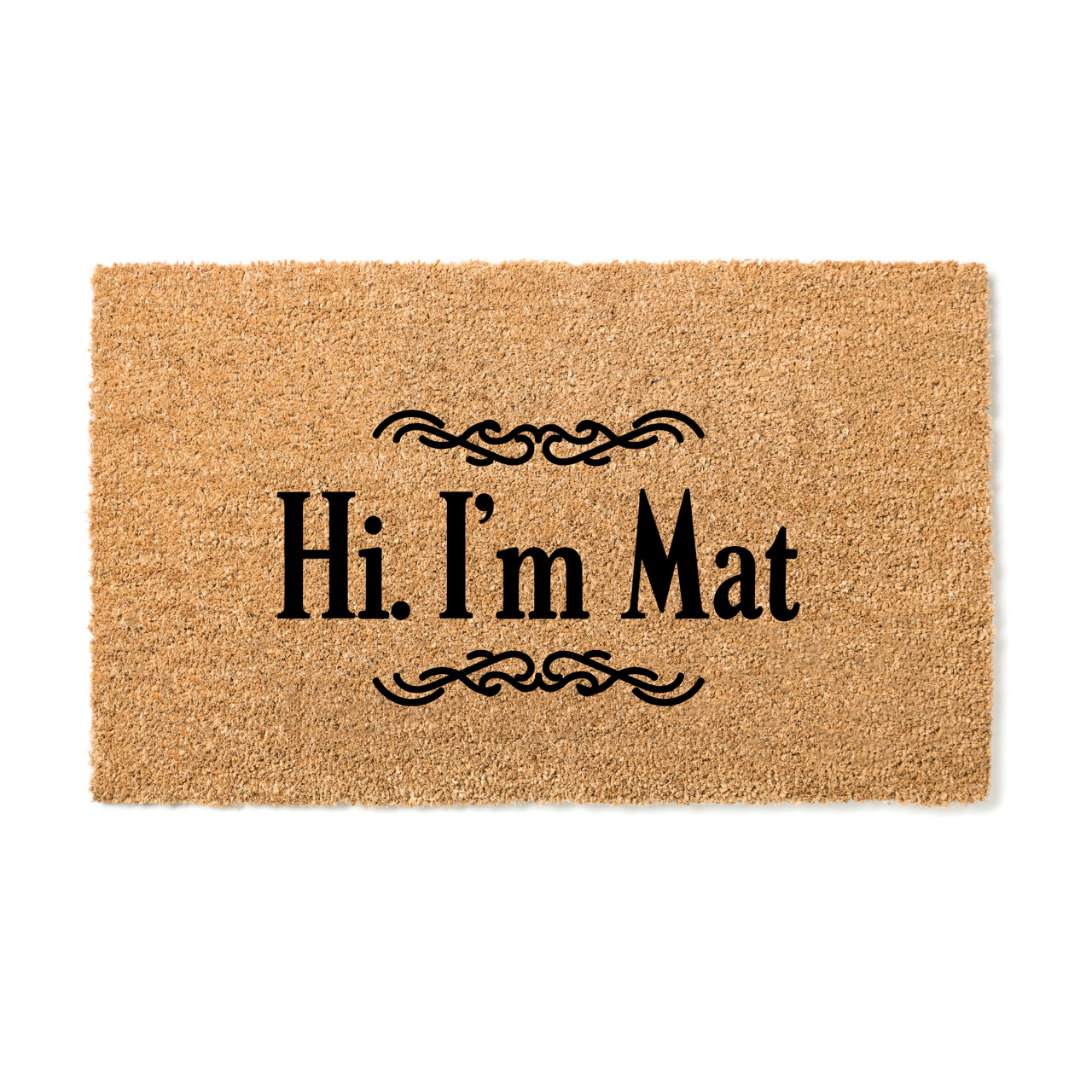 Hi Im Mat  Doormat - Unicorn Fart Productions