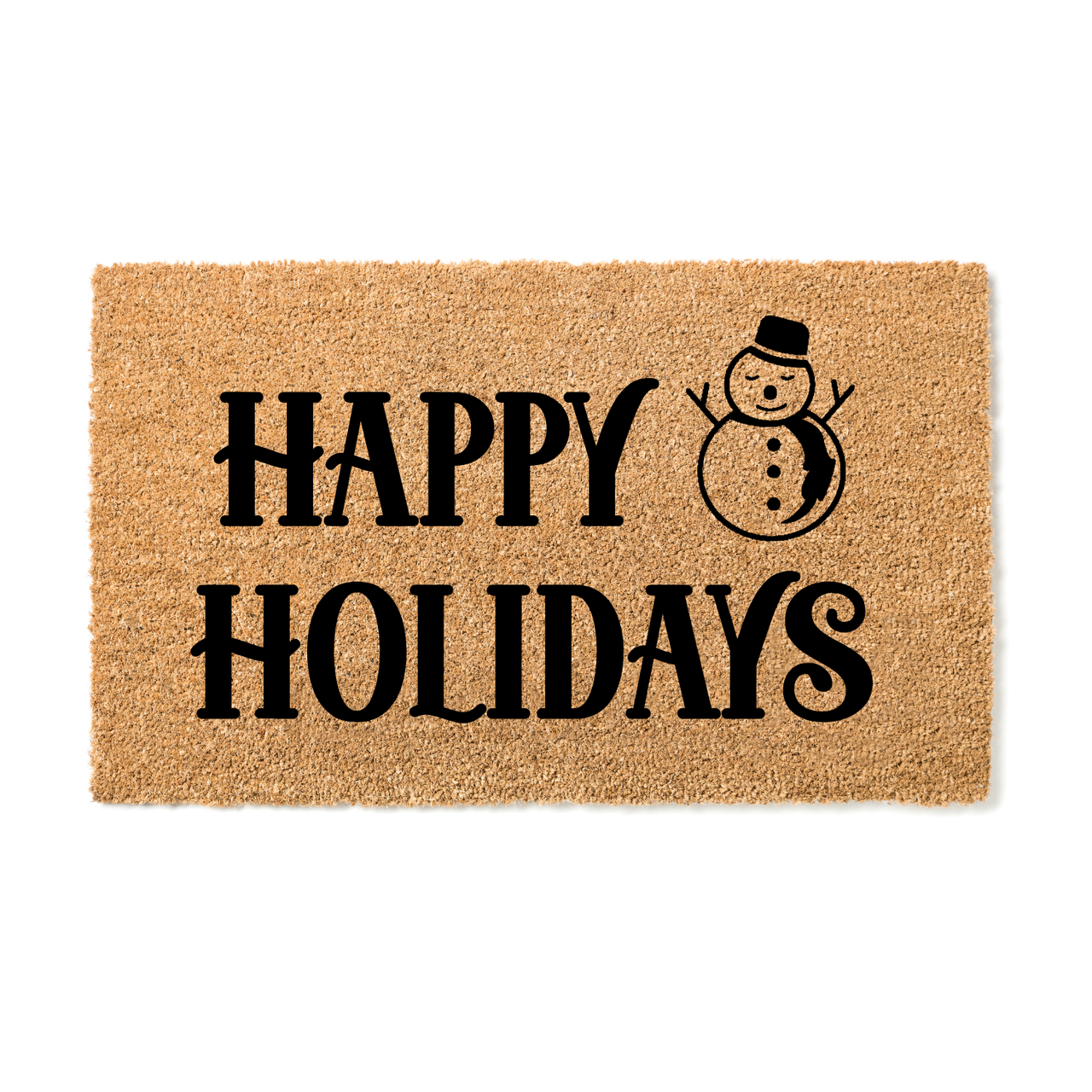 Happy Holidays Snowman  Doormat - Unicorn Fart Productions