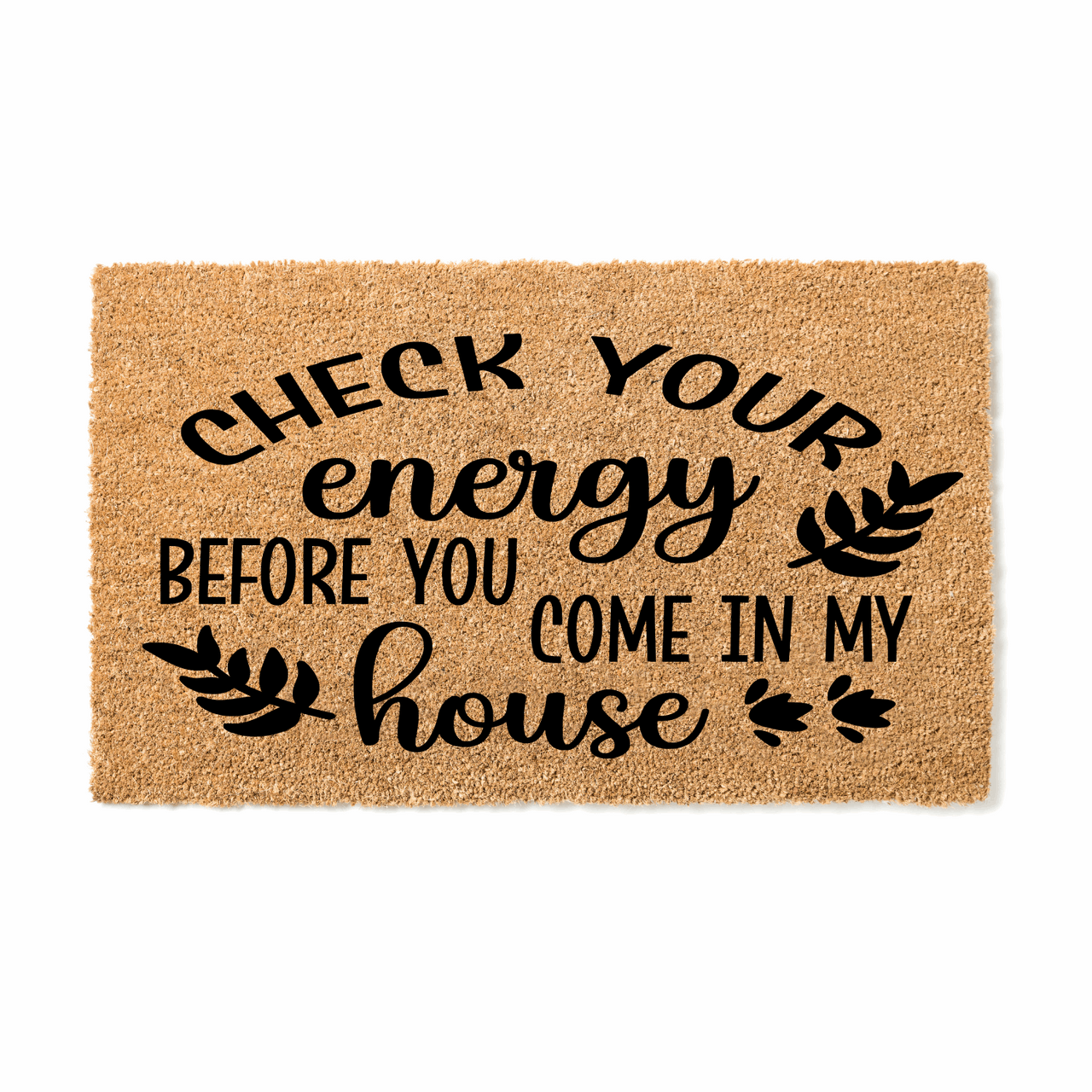 Check your energy Doormat - Unicorn Fart Productions