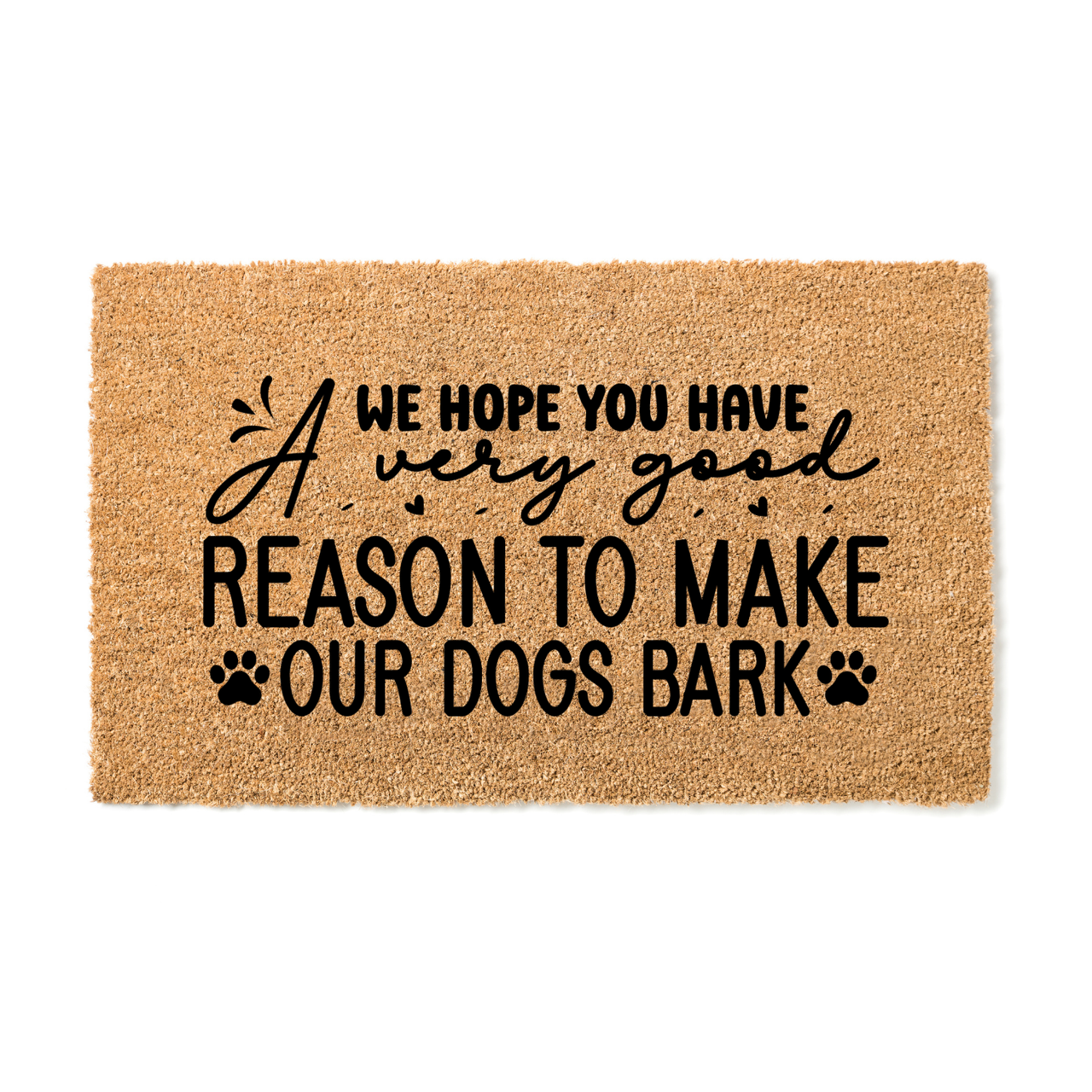 Reason to make dogs bark Doormat - Unicorn Fart Productions