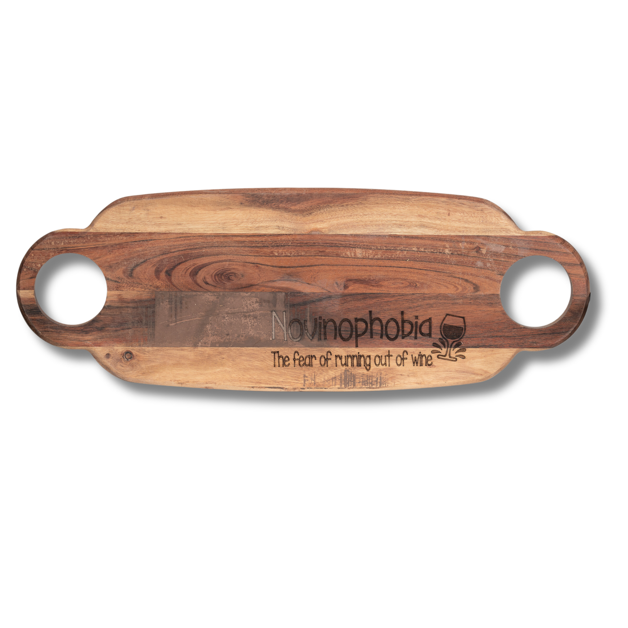 Wooden Board - Novinophobia - Wine - Unicorn Fart Productions