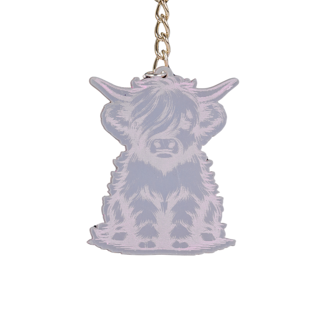 Highland Cow Shaped Keychain - Choose a Style - Unicorn Fart Productions