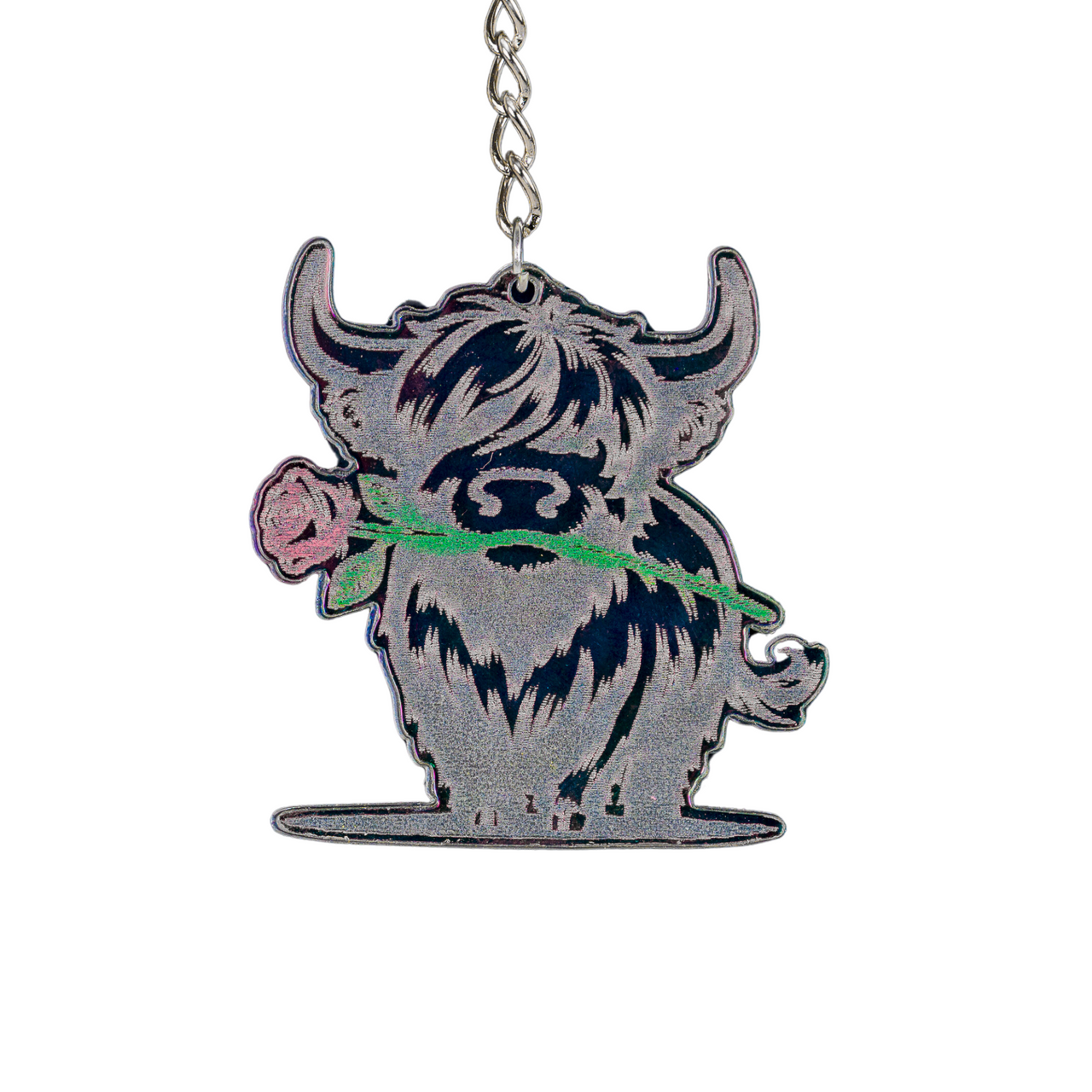 Highland Cow Shaped Keychain - Choose a Style - Unicorn Fart Productions