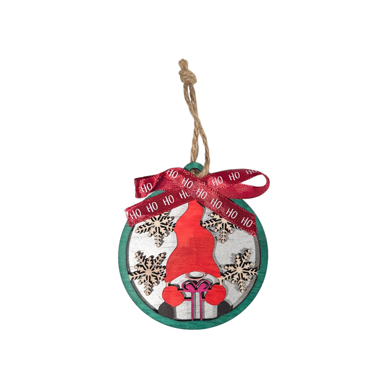 Elf Christmas Decoration with Snowflake - Unicorn Fart Productions