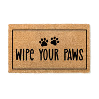 Thumbnail for Wipe your paws Doormat with Border - Unicorn Fart Productions