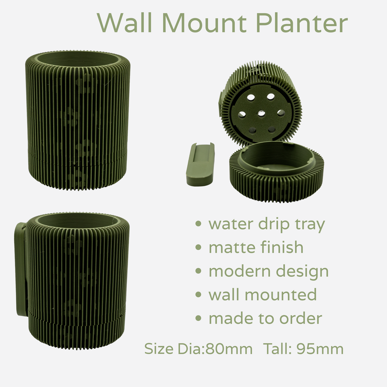 Slotted wall planter
