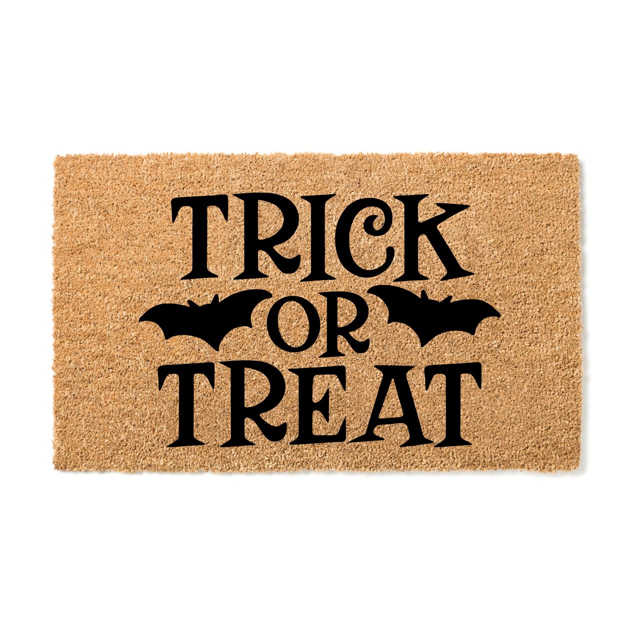 Trick or Treat Doormat with Bats - Unicorn Fart Productions