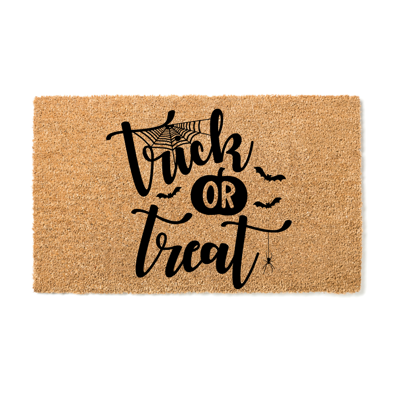 Trick or Treat Doormat with Spiders - Unicorn Fart Productions