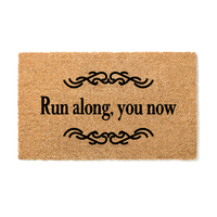 Run Along you Know  Doormat - Unicorn Fart Productions