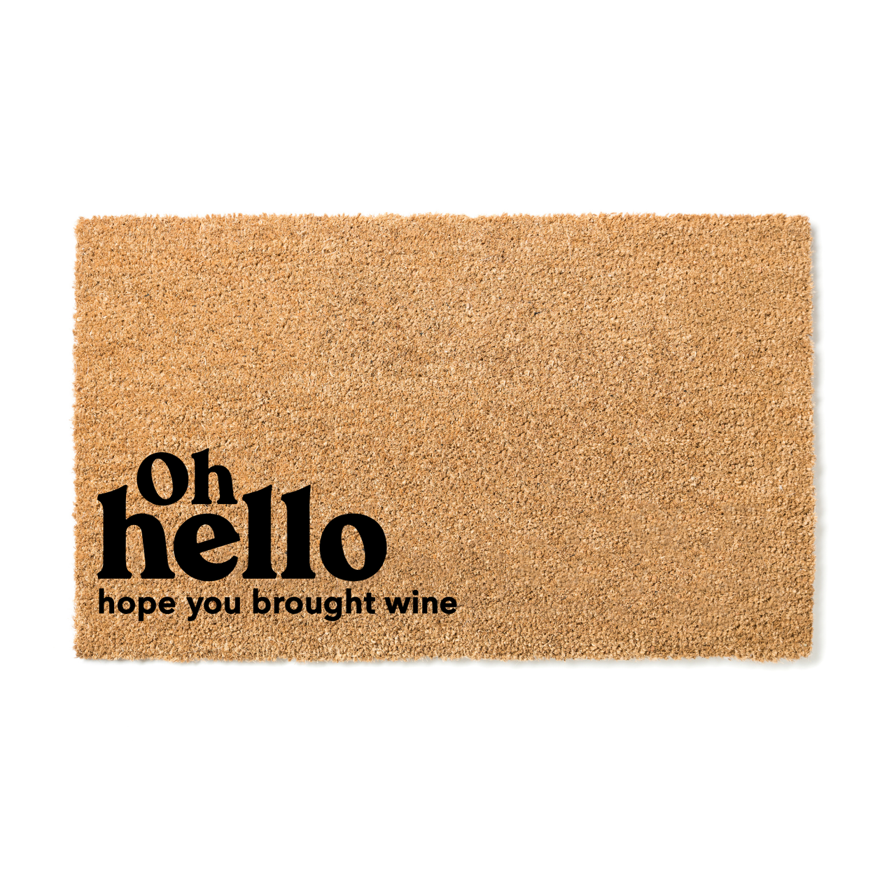 Oh Hello  Doormat Left Corner - Unicorn Fart Productions