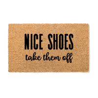 Thumbnail for Nice shoes take them off Doormat - Unicorn Fart Productions