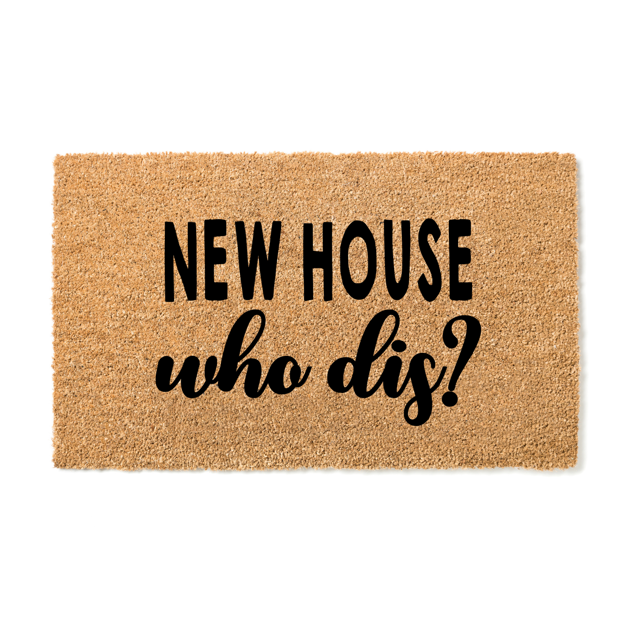 New House Who Dis  Doormat - Unicorn Fart Productions