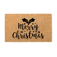 Merry Christmas Holy C Doormat - Unicorn Fart Productions