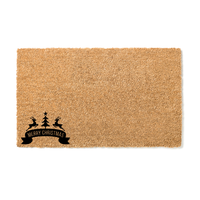 Merry Christmas Reindeer Small  Doormat - Unicorn Fart Productions