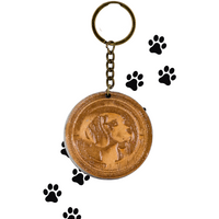 Thumbnail for Beagle 3D Dog Portrait Keychain - Unicorn Fart Productions