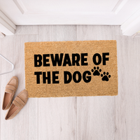 Thumbnail for Beware of the Dog Doormat - Unicorn Fart Productions