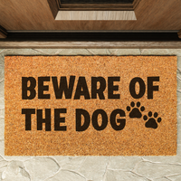 Beware of the Dog Doormat - Unicorn Fart Productions