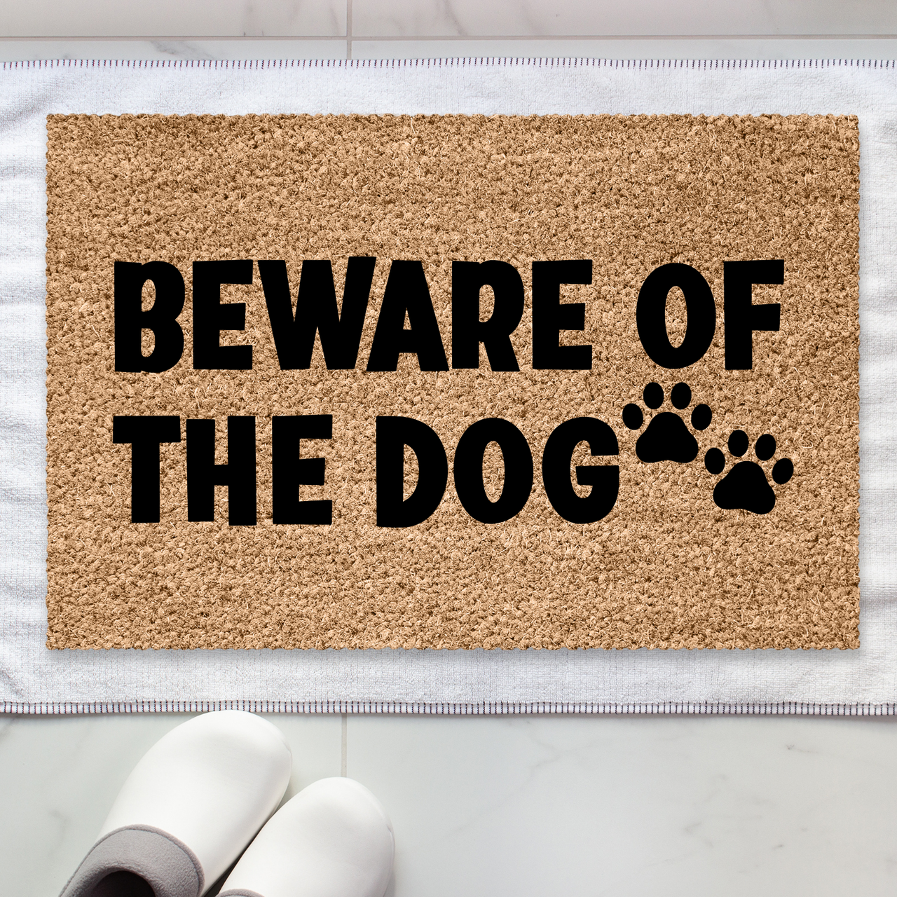 Beware of the Dog Doormat - Unicorn Fart Productions