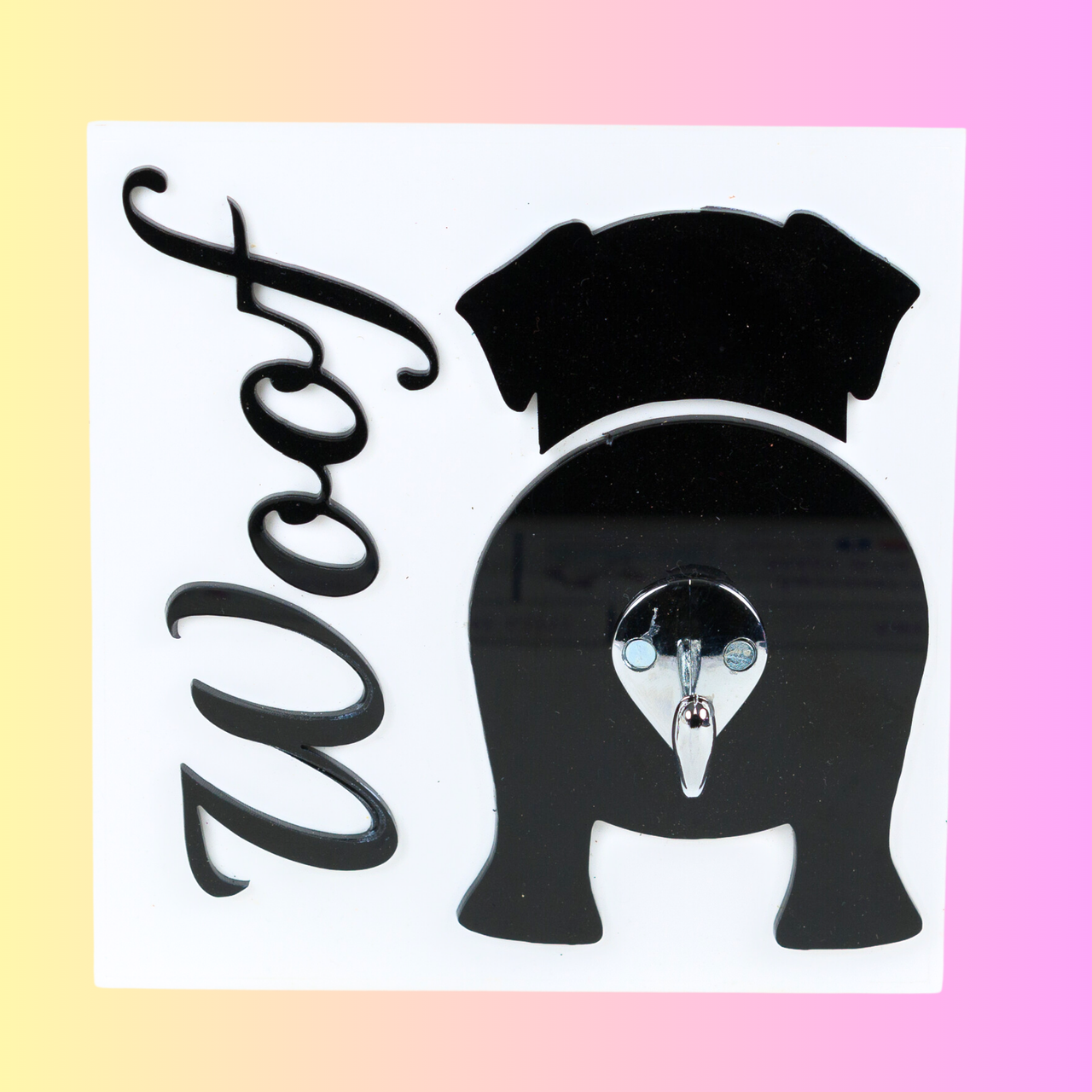 Acrylic Dog Butt Leash Holder - Pick your design or Add your own name - Unicorn Fart Productions