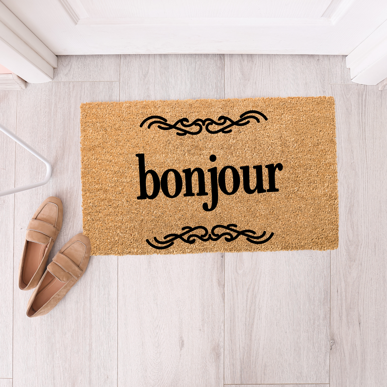 Bonjour Pattern Doormat - Unicorn Fart Productions