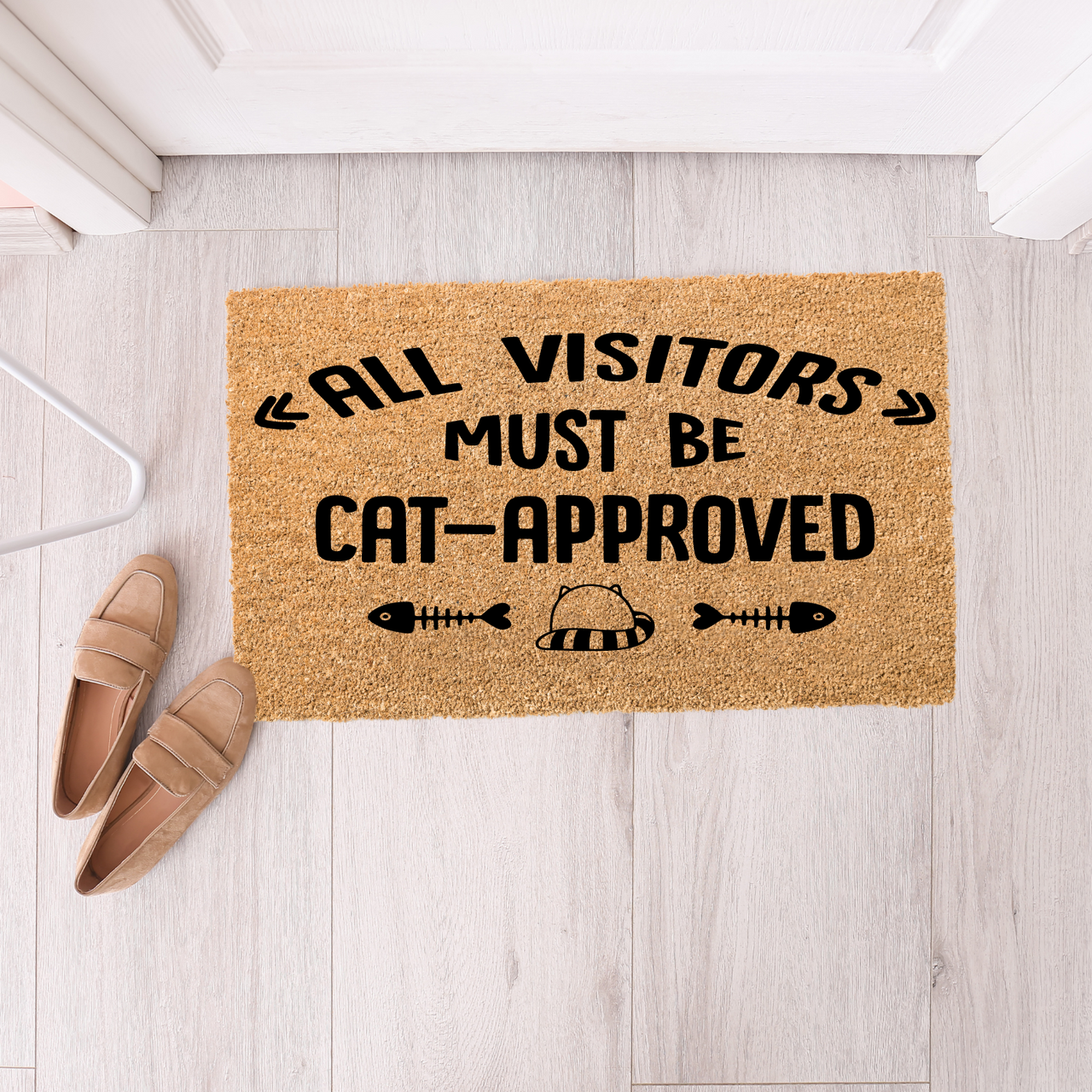 All Visitors Cat Approved Doormat - Unicorn Fart Productions