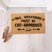 Thumbnail for All Visitors Cat Approved Doormat - Unicorn Fart Productions