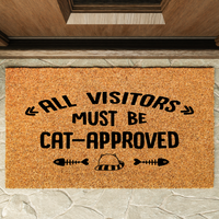 Thumbnail for All Visitors Cat Approved Doormat - Unicorn Fart Productions