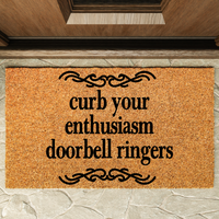 Thumbnail for Curb your enthusiasm doorbell ringers Doormat - Unicorn Fart Productions