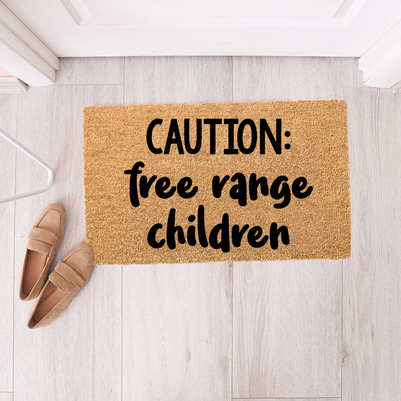 Caution Free Range Children Doormat - Unicorn Fart Productions