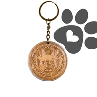 Thumbnail for Frenchie 3D Dog Portrait Keychain - Unicorn Fart Productions