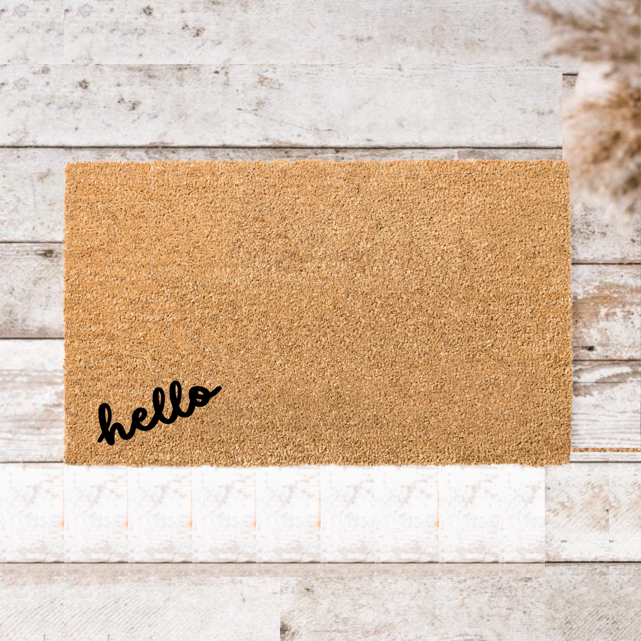 Hello Small  Doormat - Unicorn Fart Productions