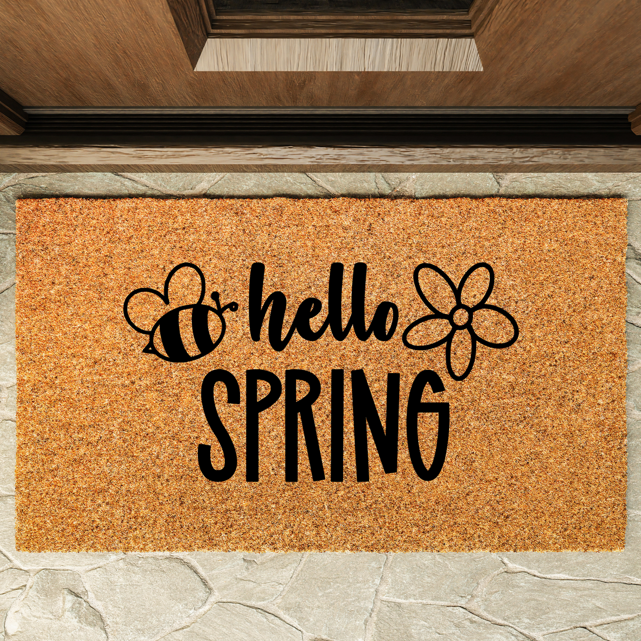 Hello Spring  Doormat - Unicorn Fart Productions