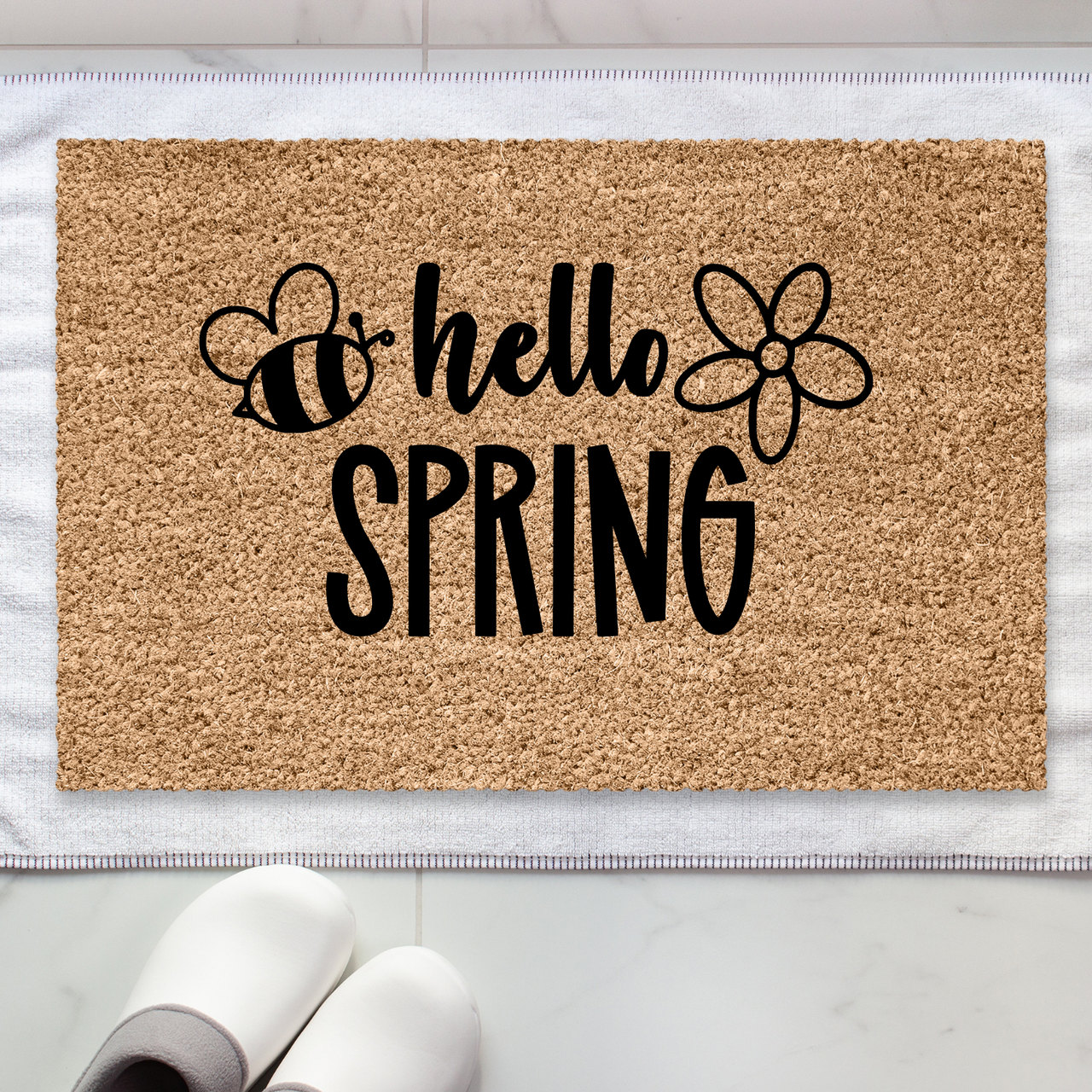 Hello Spring  Doormat - Unicorn Fart Productions