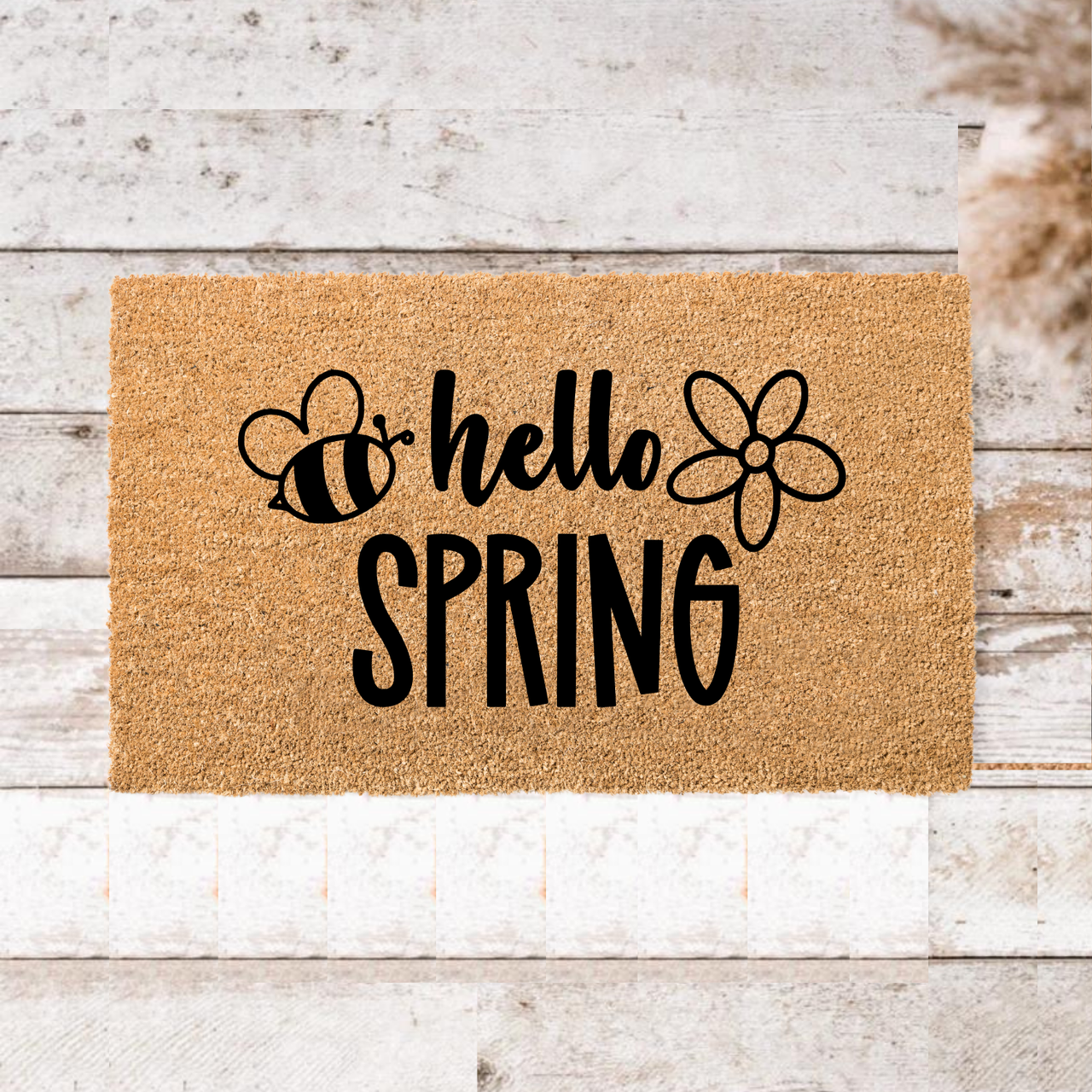 Hello Spring  Doormat - Unicorn Fart Productions