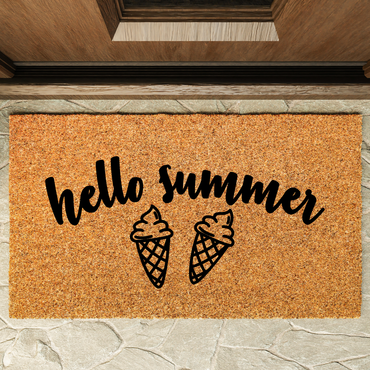 Hello Summer  Doormat - Unicorn Fart Productions