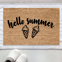 Thumbnail for Hello Summer  Doormat - Unicorn Fart Productions