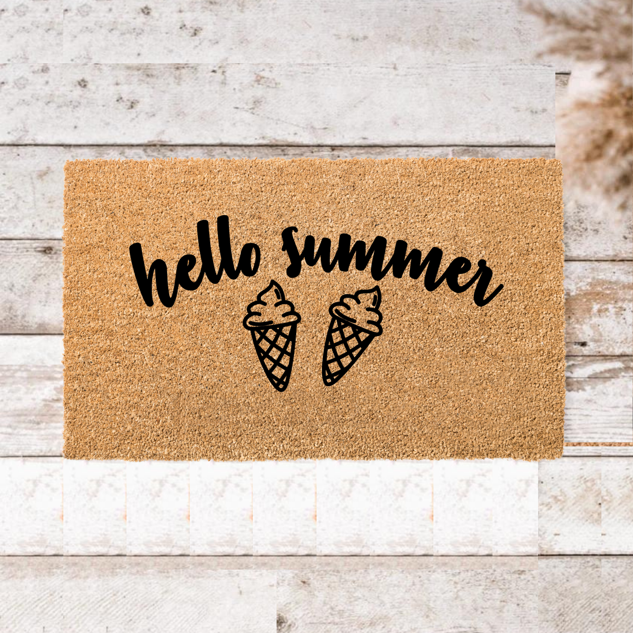 Hello Summer  Doormat - Unicorn Fart Productions