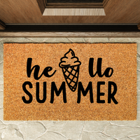 Thumbnail for Hello Summer Cone  Doormat - Unicorn Fart Productions