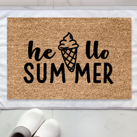 Thumbnail for Hello Summer Cone  Doormat - Unicorn Fart Productions