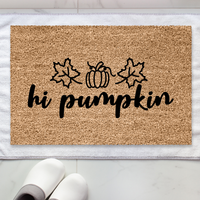 Thumbnail for Hi Pumpkin  Doormat - Unicorn Fart Productions