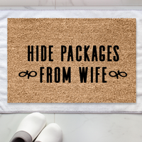 Thumbnail for Hide Packages from Wife  Doormat - Unicorn Fart Productions