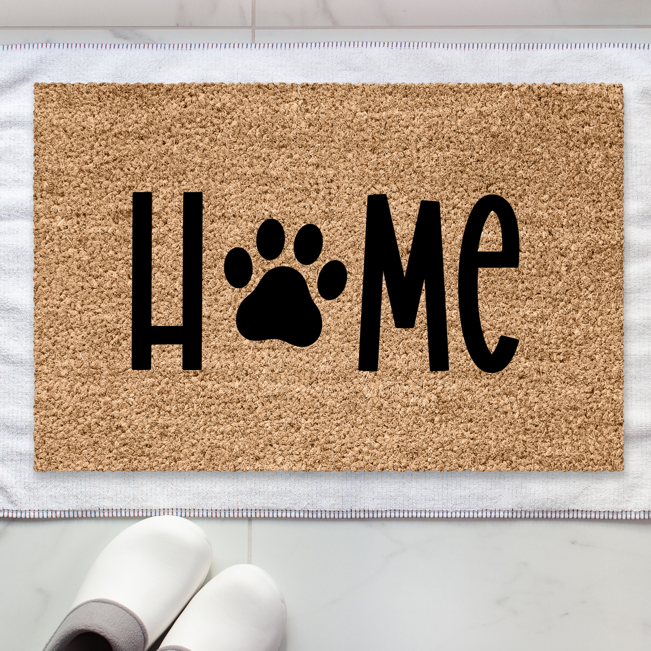 Home Paw Print  Doormat - Unicorn Fart Productions