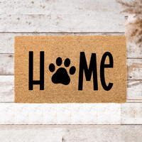 Thumbnail for Home Paw Print  Doormat - Unicorn Fart Productions