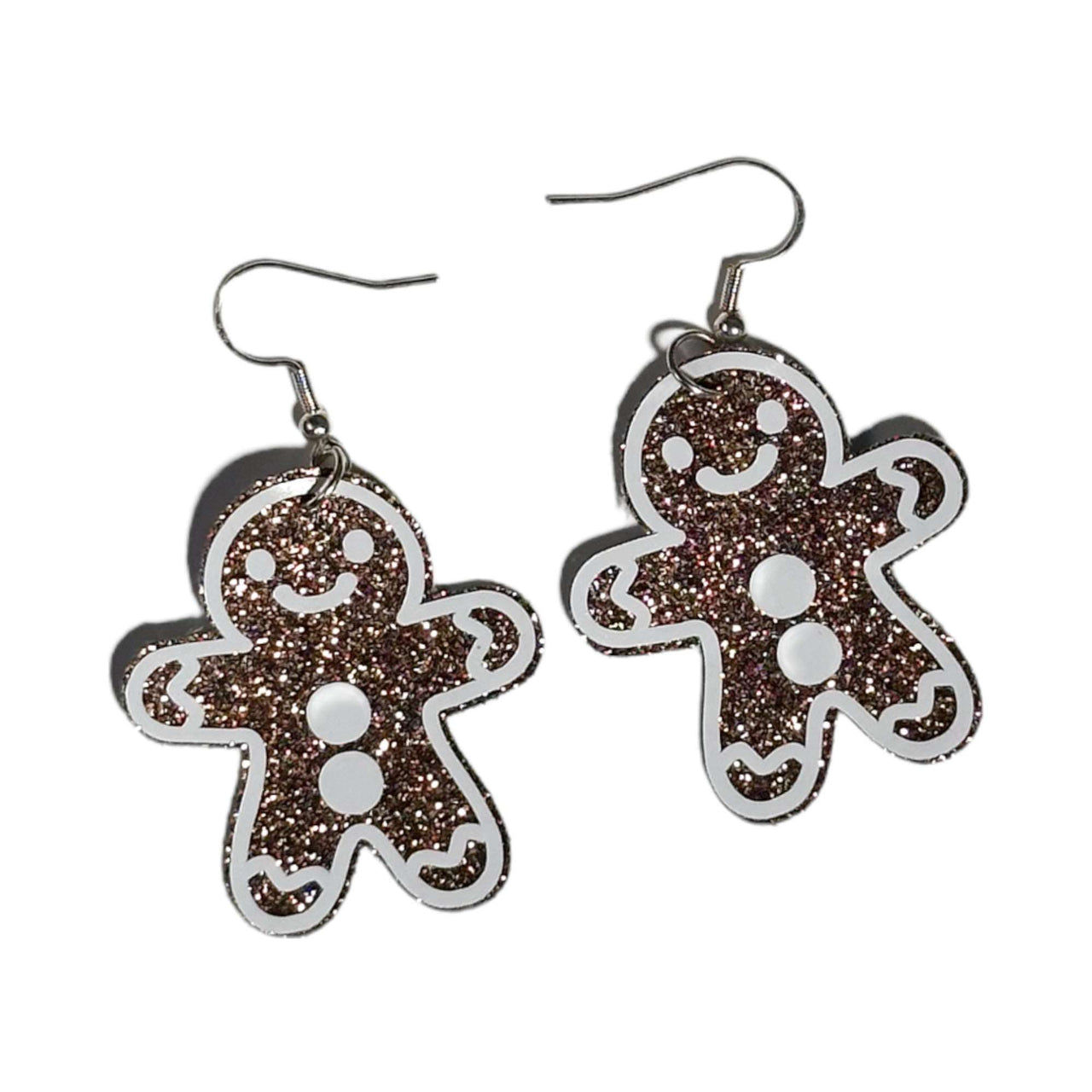 Gingerbread Man Earrings - Unicorn Fart Productions