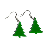 Thumbnail for Green Xmas Tree Earrings - Unicorn Fart Productions