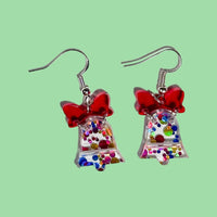 2pc Bell & Bow Earrings - Unicorn Fart Productions