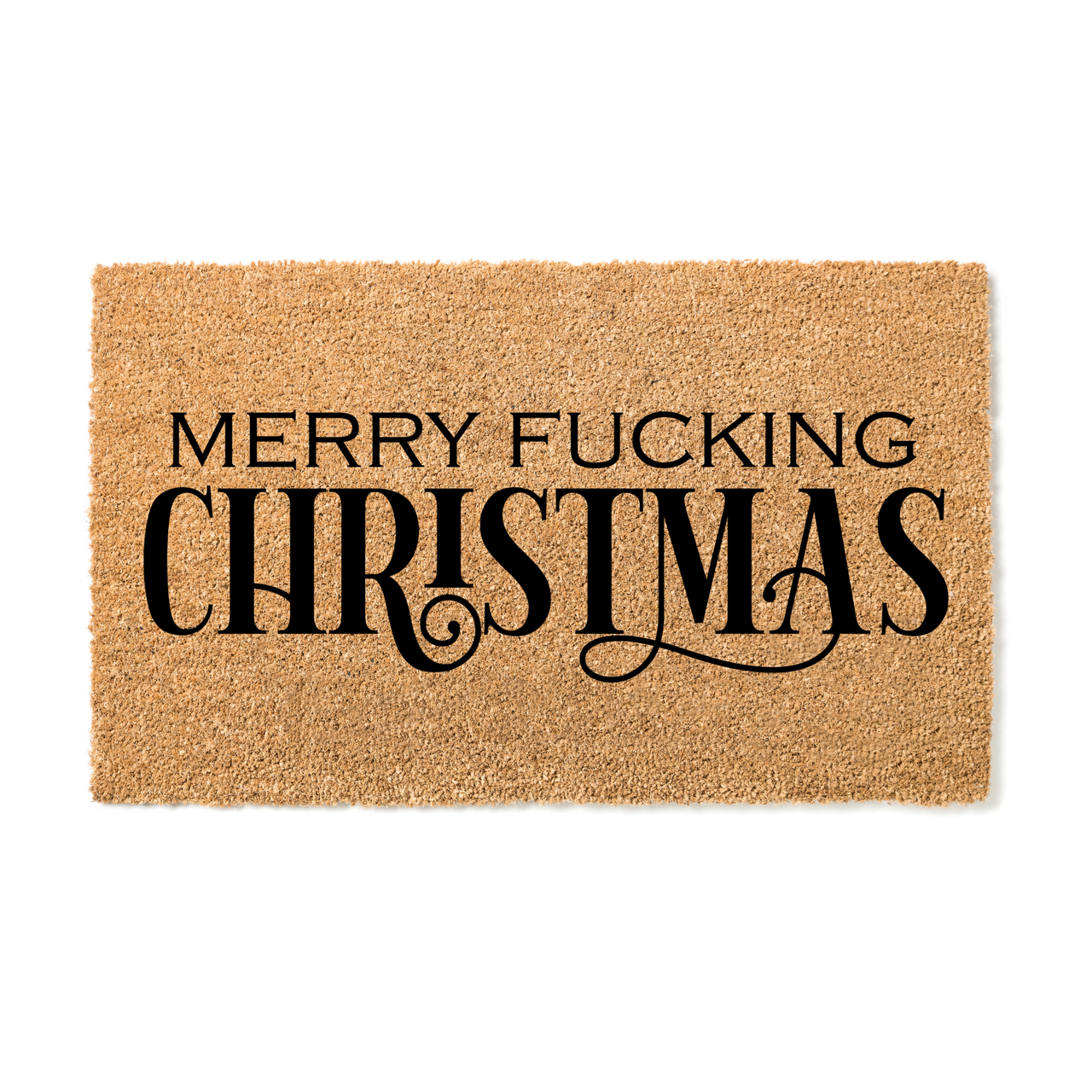 Merry F%&^&ing Christmas Doormat - Unicorn Fart Productions