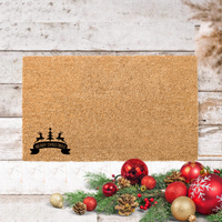 Merry Christmas Reindeer Small  Doormat - Unicorn Fart Productions