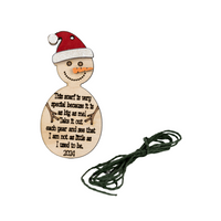 Snowman Christmas Decoration with Scarf - Unicorn Fart Productions